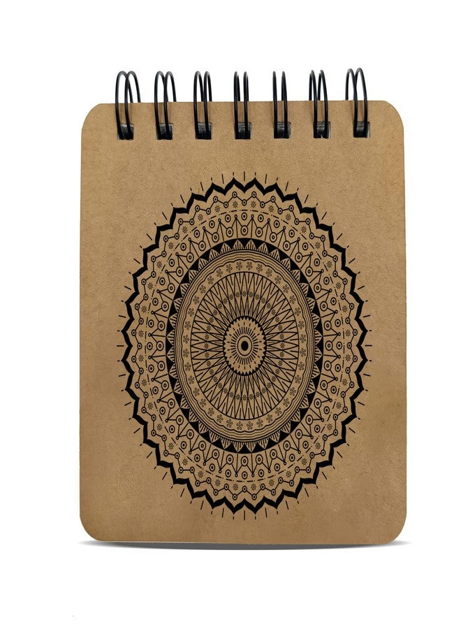 PaperO Pocket Size Sketch Book | 140 GSM | (10.5 x 10.5 cm) | Pack of 3 | 40 Sheets Each | Wiro-Bound | Ideal for Quick Sketches, Doodles, and Travelers | Mandala - Image 4